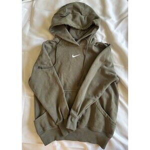 NEW Nike Hoodie Men's Size XXS Sweatshirt Center Swoosh Olive Green DV4984-222
